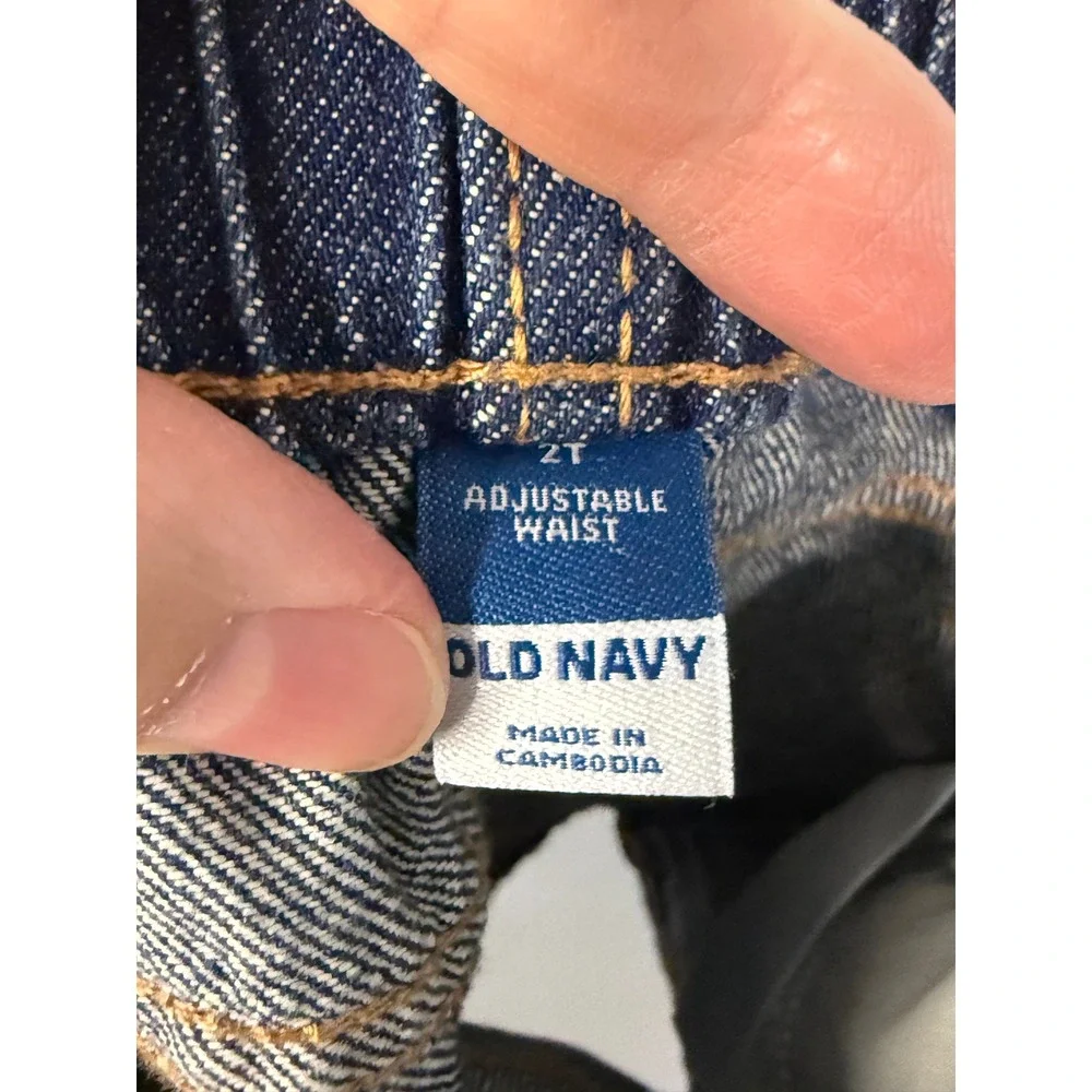 Old Navy Denim Skirt Kids 2T Blue Adjustable Waist Cotton Mini Skirt‎